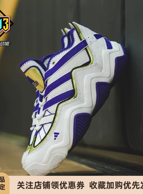 阿迪达斯三叶草TOP TEN 2010 男款缓震复古实战运动篮球鞋 HQ4624