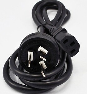 220v台式机3孔电脑主机电磁炉显示器电饭锅电源线 验钞打印机配件