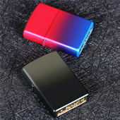 情侣礼物 男女同款 zippo芝宝煤油防风打火机原装 哑漆渐变无界焕色