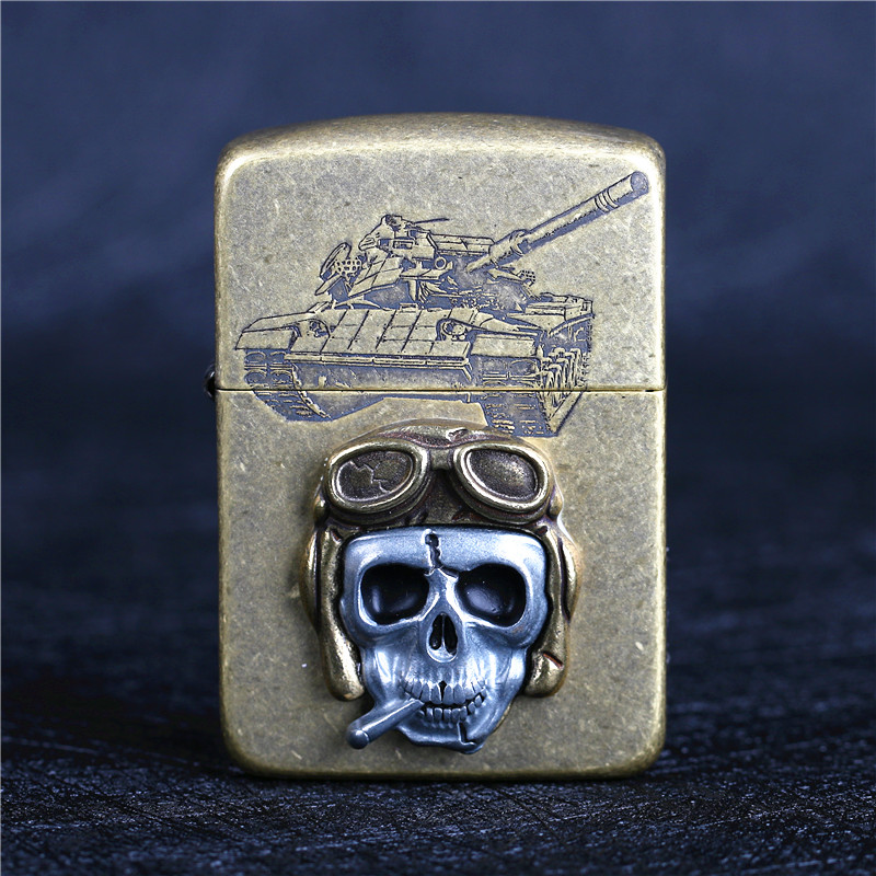 Zippo之宝二战纯铜送礼珍藏雕刻