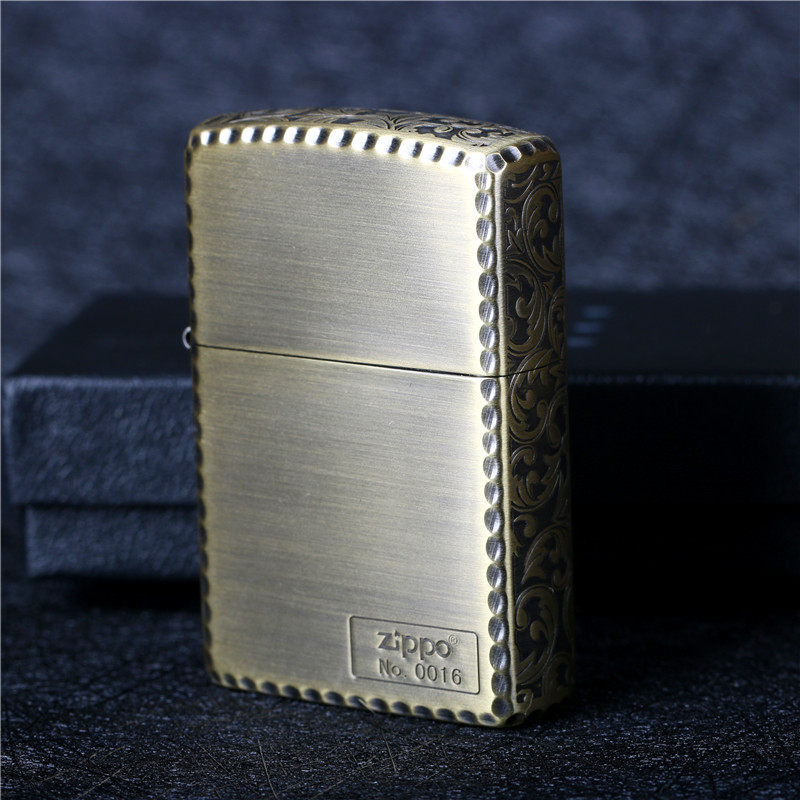 Zippo之宝纯铜唐草雕刻男士礼物
