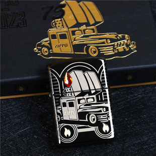 zippo芝宝煤油防风打火机23年度纪念版C23双打小汽车75周年限量版