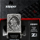 克里斯多夫十字架 四面环绕雕刻 zippo芝宝防风打火机 古银盔甲机