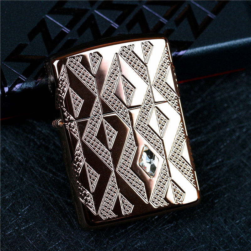 Zippo纯铜收藏加厚打火机