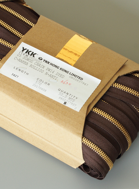 YKK高端Excella 5号黄金玉米牙双向码装拉链手工箱包五金配件半米