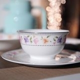 唐山隆达骨瓷餐具 春花秋实 金钟碗  大汤碗 米饭碗正品一级