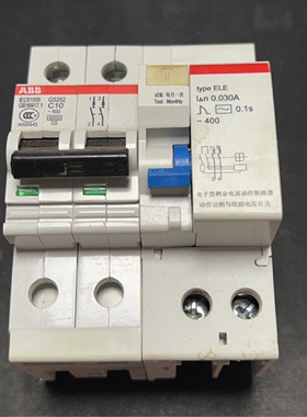 ABB GS262 C10A剩余电流动作漏电断路器 现货库存处理