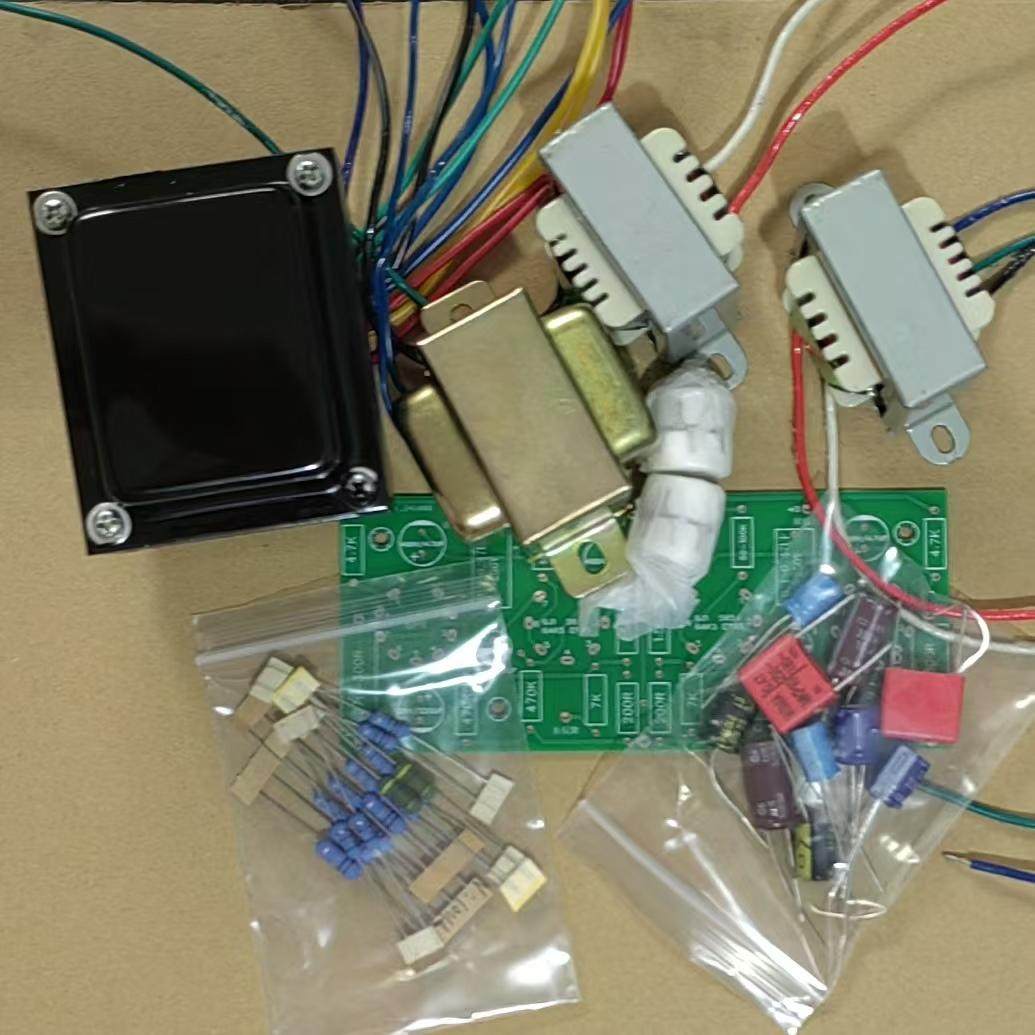 6J1推6P1，双声道全套配件散件，包含电子管不包含机箱