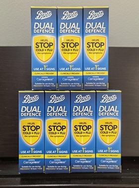 英国7瓶直邮28年Boots液体口罩Dual Defence喷雾孕产妇日常防护