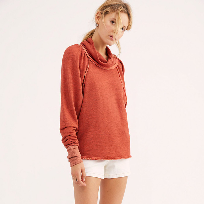 fp宽松街头上衣高领女士堆堆领