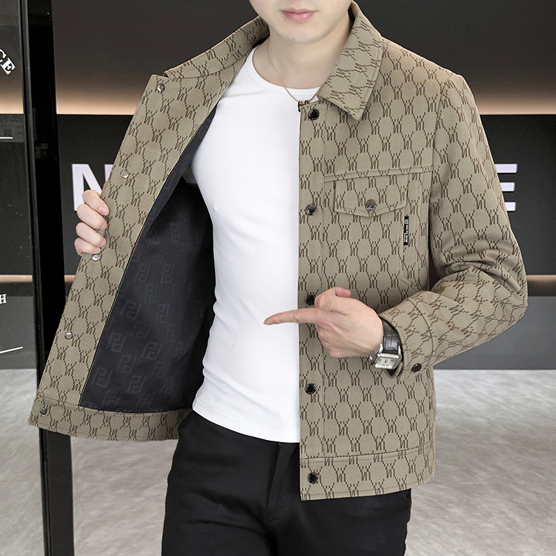 男士韩版帅气休闲百搭夹克外套