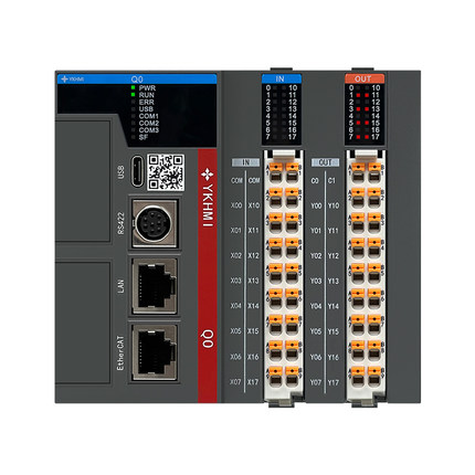 中达优控Q0系列中型PLC，Codesys编程总线型控制最大支持256轴