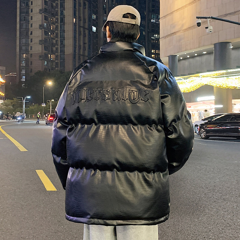 冬装新款皮棉衣A093-MY216-特P95黑色,男装棉衣,电商A093