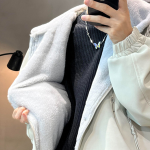 网图 冬季加绒加厚皮夹克连帽座山雕棉衣A093-M960-特P100图片