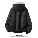 原版品质A093-H8158-特P80连帽座山雕pu皮加绒加棉皮荔枝纹棉衣，男装皮衣，电商A093