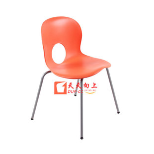 时尚 塑钢餐椅加固休闲会客椅会议椅家用电脑椅简易办公室靠背椅子