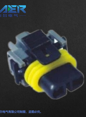 厂家供应国产汽车连接器DJ70280-3-20黑色2芯线束接插件询价为准