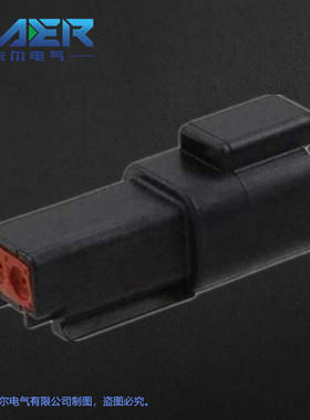 厂家供应国产汽车连接器KR04-2P-CE02黑色2芯线束接插件