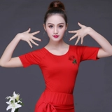 Танцующая футболка, летняя спортивная одежда, костюм, короткий рукав, облегающий крой