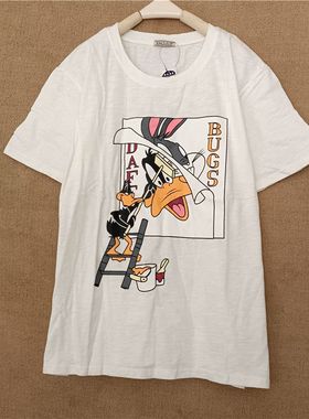 2024年新款春季长袖T恤女装宽松白色纯棉打底衫春装内搭上衣纯白t