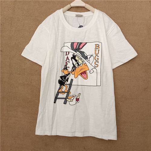 2024年新款春季长袖T恤女装宽松白色纯棉打底衫春装内搭上衣纯白t