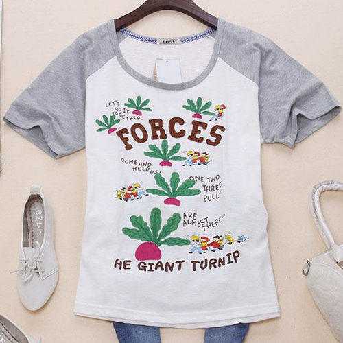 韩版大码女装夏季短袖t恤2024年绣花宽松新款rough 半袖ins上衣服