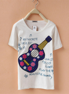 白色短袖t恤女宽松ins潮夏装2024新款rough百搭超火cec半袖上衣服