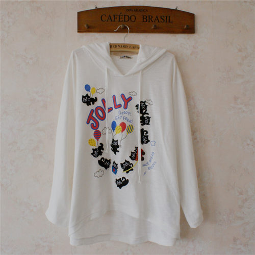 2024春夏季 长袖女t恤学生韩版rough上衣宽松inj蝙蝠衫休闲百搭潮