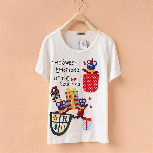 衣服纯棉白色T恤短袖宽松女装