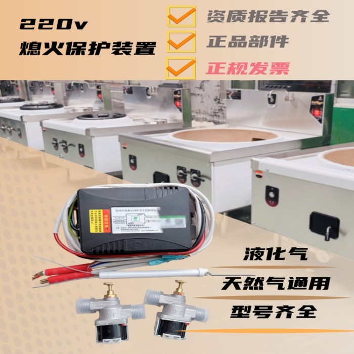 商用炉灶炒菜灶大锅灶熄火保护装置点火控制器停电断气电子点火图片