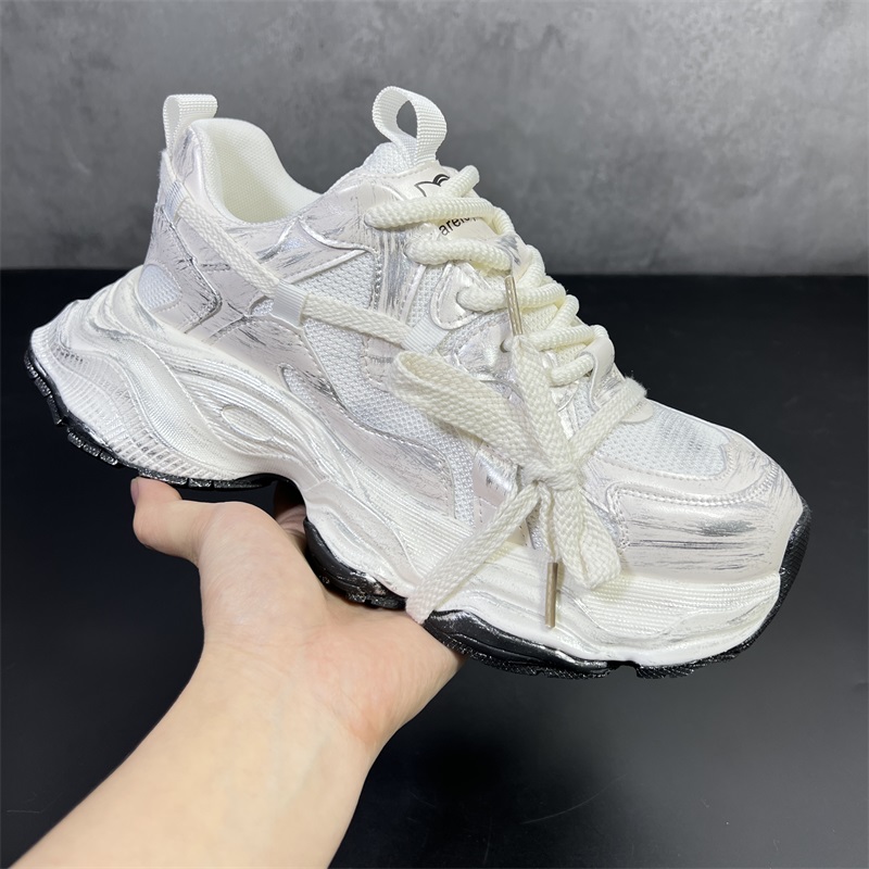 网面透气厚底增高透气个性老爹鞋