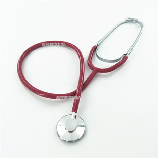 教具角色扮演道具一人/单人仿真听诊器酒红儿童过家家玩具幼儿园