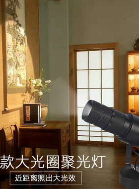 大光圈LED聚光灯密室氛围灯剧本杀射灯轨道灯 舞台直播投影追光灯
