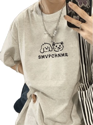 薄款纯棉学院风短袖宽松