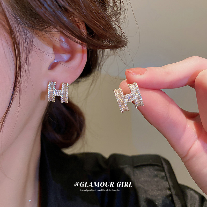 耳环女耳饰小众设计感银耳钉