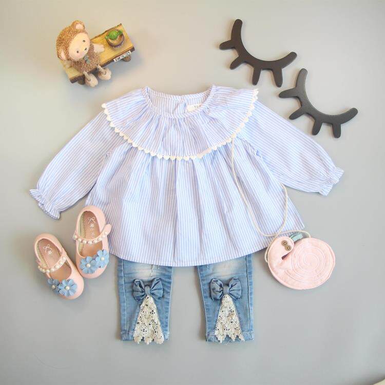 Chemise fille à manche longue - Ref 2085594 Image 1