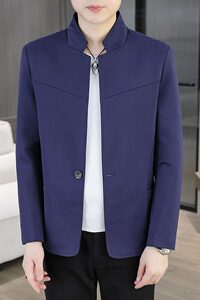 男士西服韩版修身男装单上衣外套冬季休闲加绒小西装K02加绒-P85图片