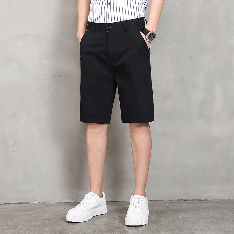 夏季薄款西裤短裤男士高级感宽松直筒裤休闲裤5五分西裤D60-P28，男装西裤，电商A318