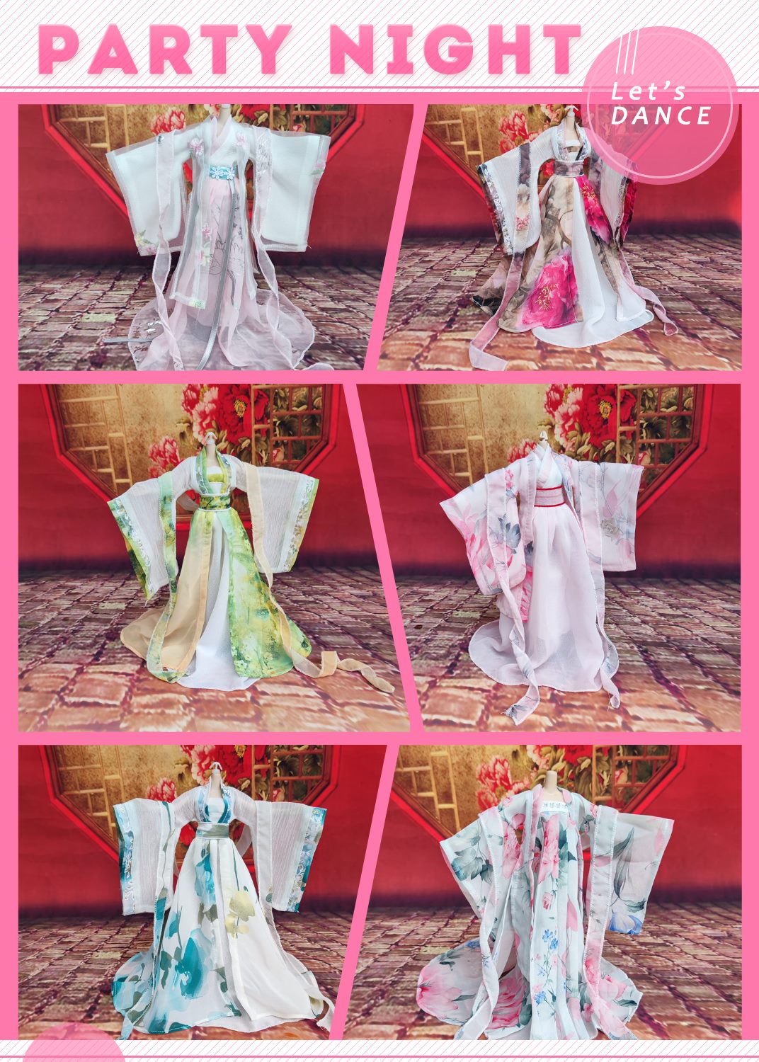 三四六分BJD叶罗丽古装可儿娃娃小布OB 心怡丽佳大胸男女兵人衣服