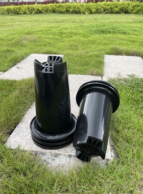 【黑色兰花盆】塑料兰花专用盆无侧孔育苗兰科盆吊挂透气加高加厚