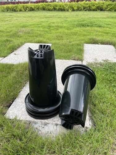 【黑色兰花盆】塑料兰花专用盆无侧孔育苗兰科盆吊挂透气加高加厚