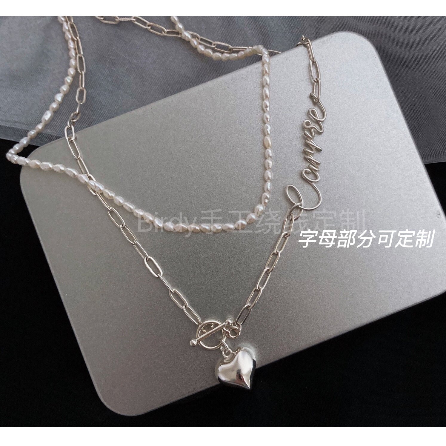 bird手作/名字项链定制/可项链