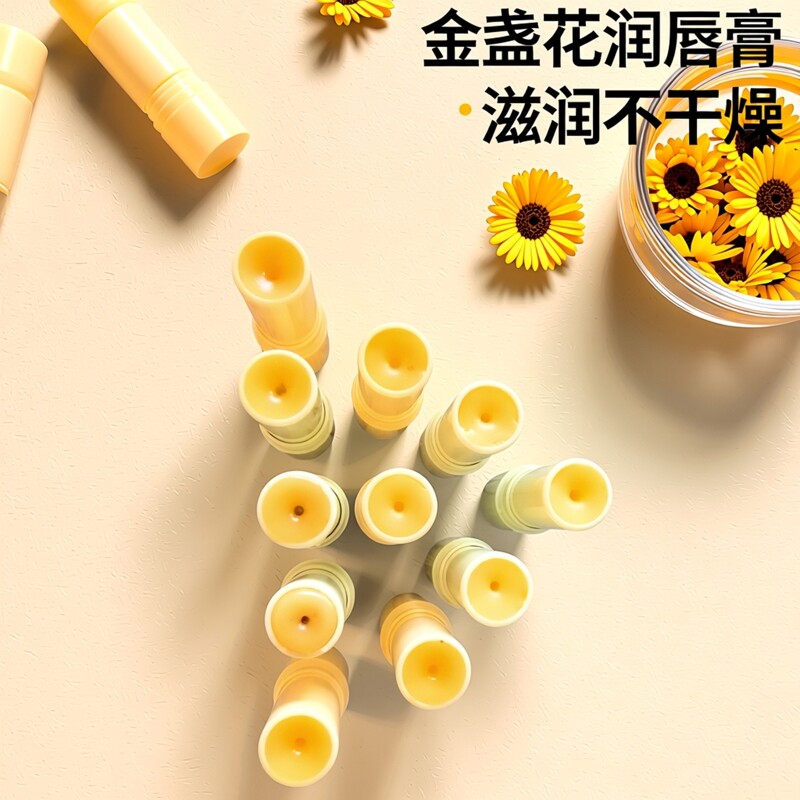纯手工代熬金盏花浸泡油润唇膏 手工皂/精油皂