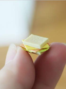 6-12bjd食物三明治面包摆件