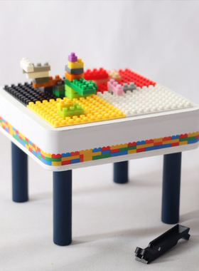 塑料仿真积木桌娃娃屋微缩游戏桌