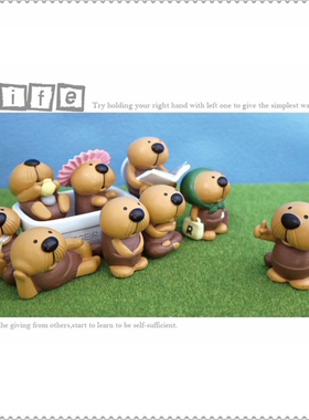 日式风桌面装饰微缩树脂工艺品