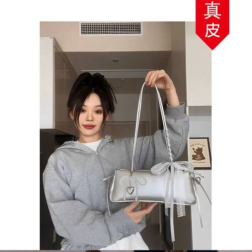 真皮时尚法式高质感手拎