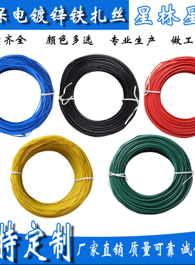 扎丝绑丝0.45 0.55 0.7 0.9 1.2 1.6电镀锌铁丝扎线100米可裁剪