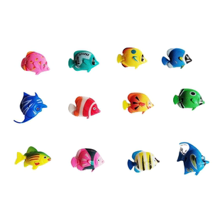 鱼缸水族箱装饰小塑料鱼会游动的小鱼仿真鱼热带鱼漂浮悬浮假鱼