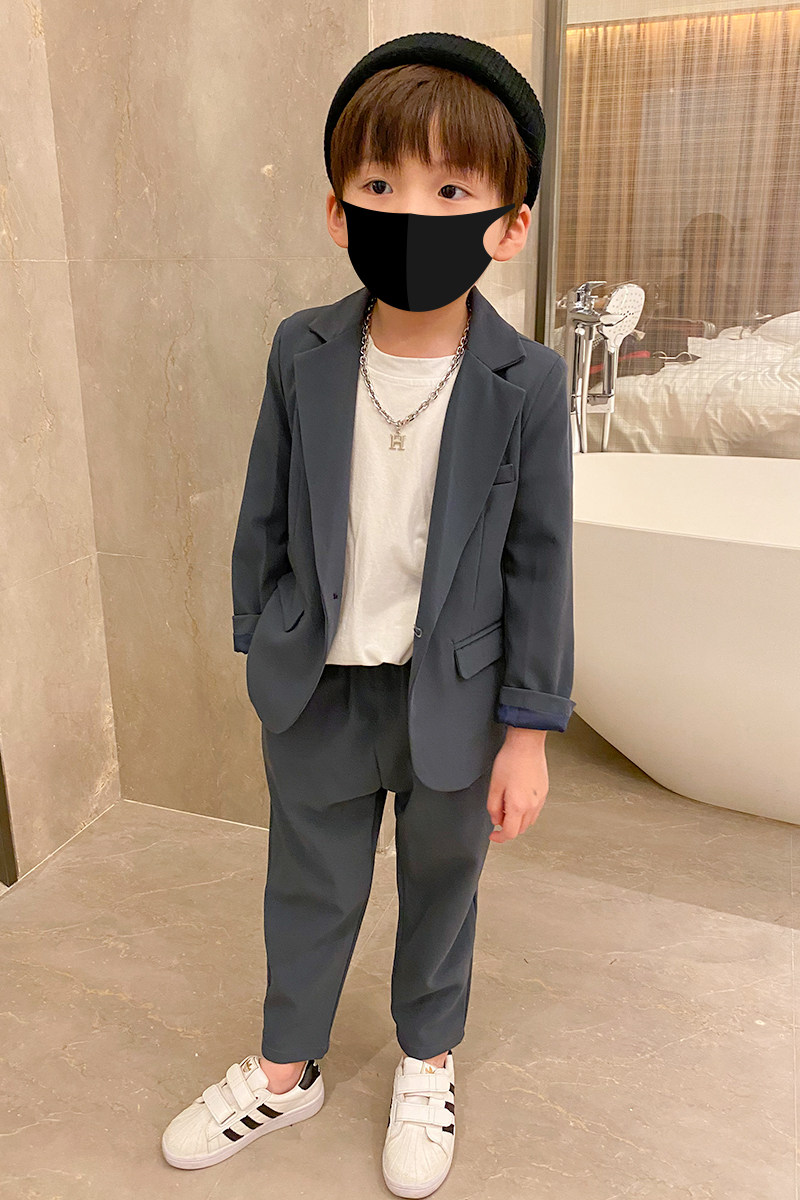 남학생 정장 가을 멋쟁이 캐주얼 아동복 영국 꽃 파는 아가씨 결혼식 옷 호스트 공연 의상